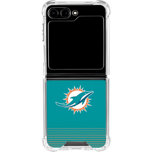 NFL Miami Dolphins Breakaway Galaxy Z Flip6 Clear Case